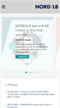 Mobile Screenshot of nordlb.com